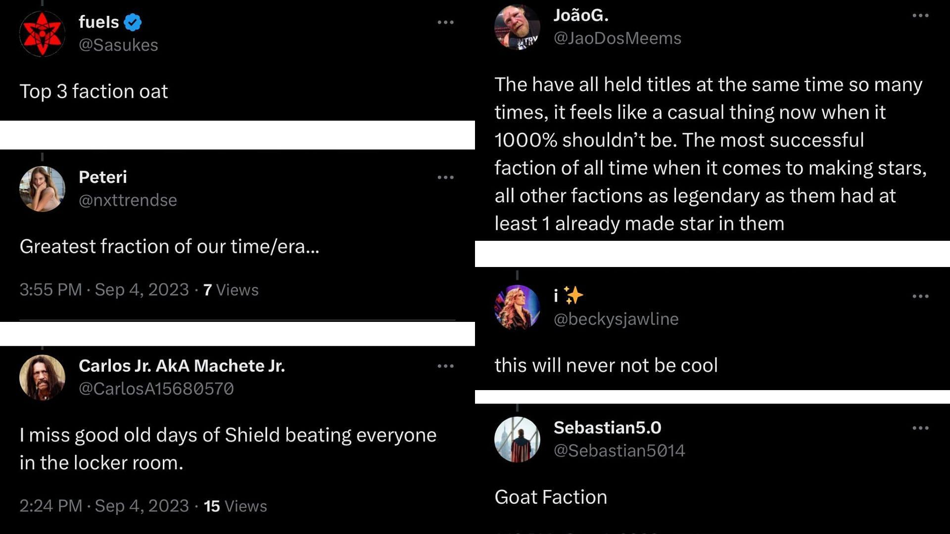 Fan reaction to The Shield's achievement